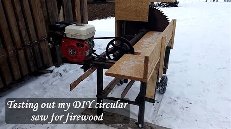 Diy Circular Saw For Cutting Firewood Part2 Youtube