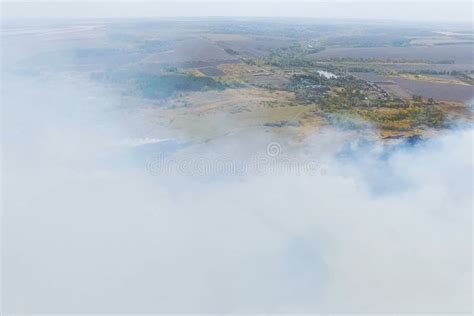 Forest Fire Smoke Of Surrounding Area Smoke And Fire Stock Image