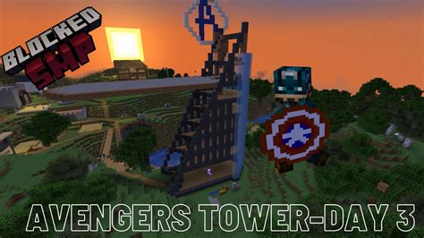 Minecraft Avengers Tower Timelapse Day 3 Youtube