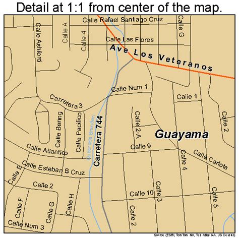 Guayama Puerto Rico Street Map 7232221