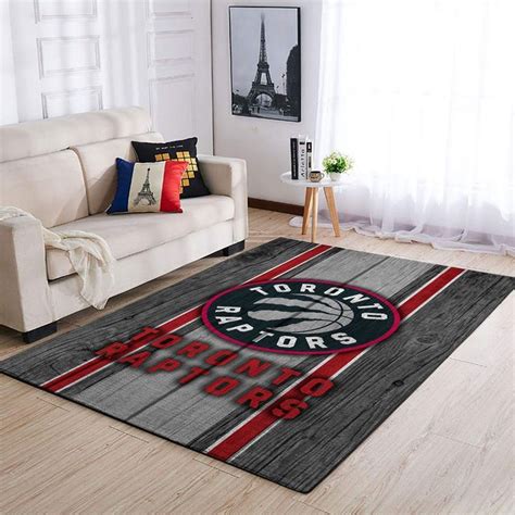 Toronto Raptors Nba Team Logo Area Rugs Wooden Style Living Room Carpet
