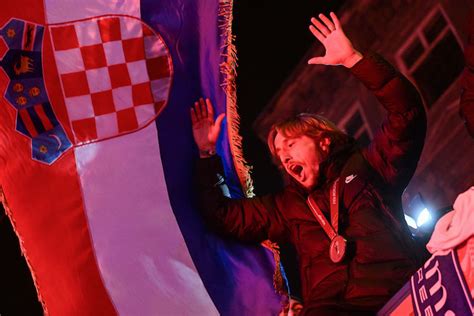 Luka Modric célèbre à Zagreb