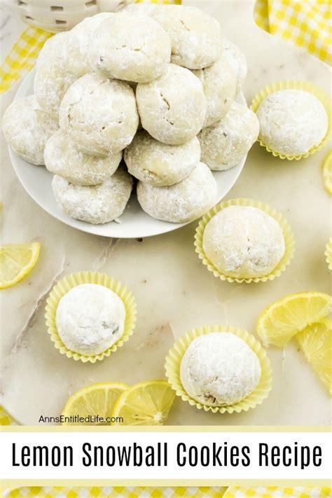 lemon snowball cookie recipe the fresh sweet tart flavor make these lemon … lemon snowball