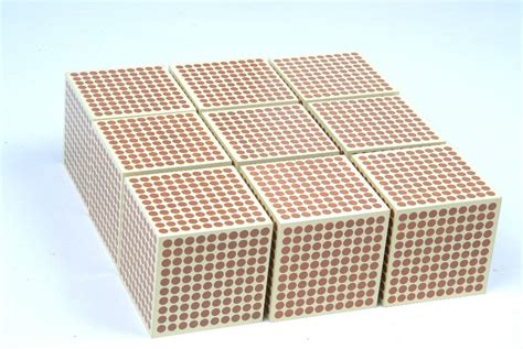 Montessori Math Wooden Thousand Cube Sg