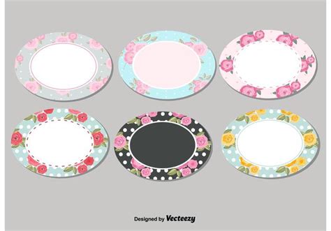 Shabby Chic Labels Set 85547 Vector Art At Vecteezy