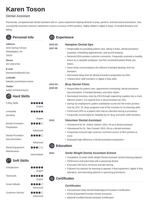 15 One Page Resume Templates To Fill In And Download