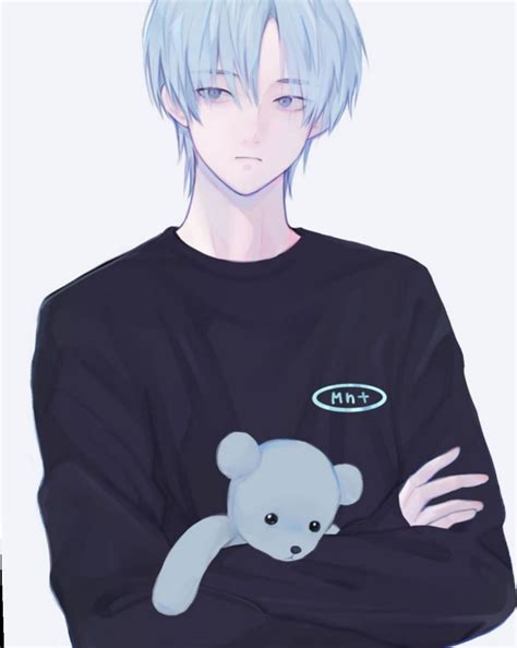 Blue Aesthetic Anime Boy