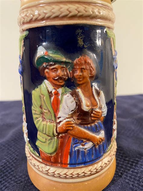Original GERZ West Germany Beer Stein Authentic Stamped Small 6 Pewter