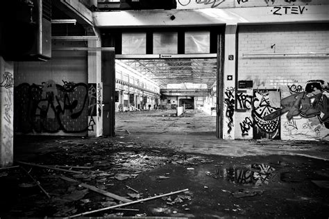 Free Picture Monochrome Graffiti Industry Factory Old Interior