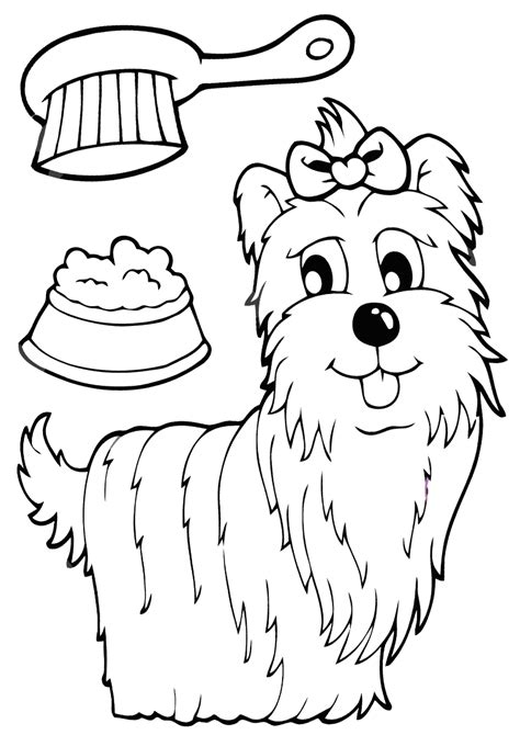 yorkshire terrier coloring pages    print