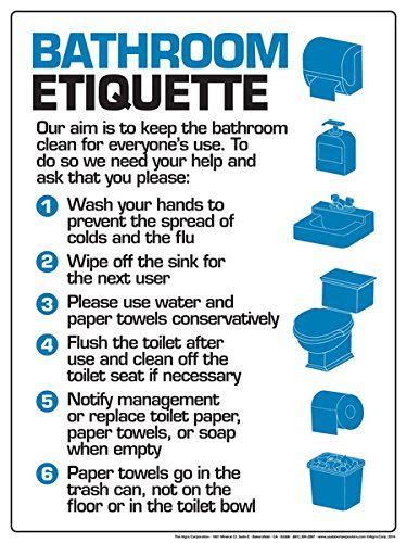 Toilet Etiquette Google Search Bathroom Etiquette Work Etiquette Etiquette