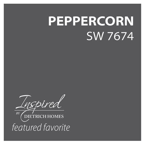 Browse our variety of paint—find the supplies needed for any paint job Peppercorn - SW 7674 - Dietrich Homes