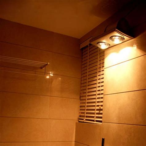 The exhaust fan of this shower heat lamp is loud. BATHROOM 3 IN 1 CEILING LIGHT HEATER FAN & 2 HEAT LAMP ...