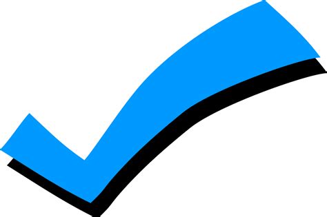Blue Check Mark Icon At Collection Of Blue Check Mark
