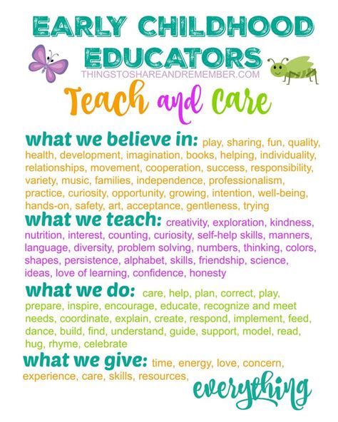 Appreciation Quotes For Teachers Early Childhood Education Quotes