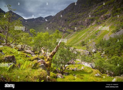 Lost Valley In Glencoe Highlands Scotland Stock Photo Royalty Free