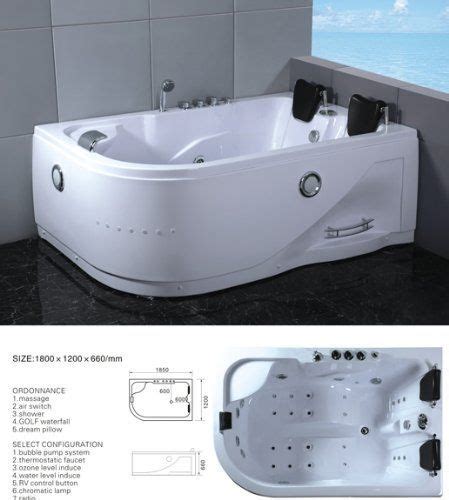 Installation and operation instructions are. Two 2 Person Whirlpool Massage Hydrotherapy White Bathtub ...