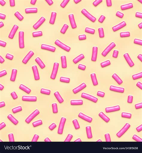 Seamless Pattern With Many Decorative Sprinkles Vector Image