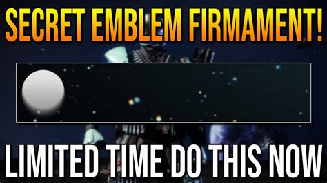 How To Unlock Secret Emblem Firmament Get It Now Limited Time