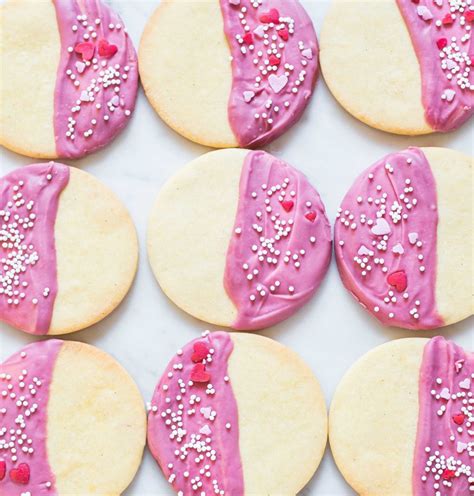 pink chocolate dipped cookies very eatalian