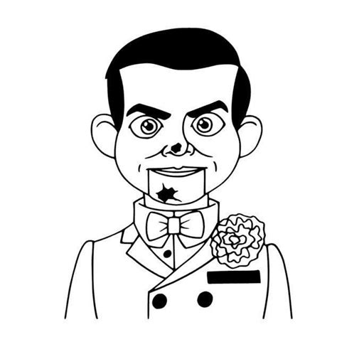 Slappy Ventriloquist Dummy Coloring Pages Coloring Pages