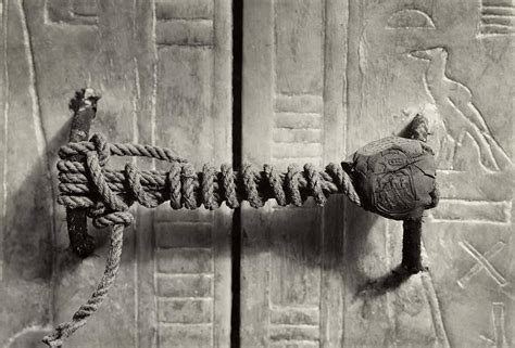 The Unbroken Seal From The Kings Chamber Of The Tomb Of Tutankhamun