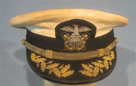 Commander Grade Usnavy Officers Hat J Mountain Antiques