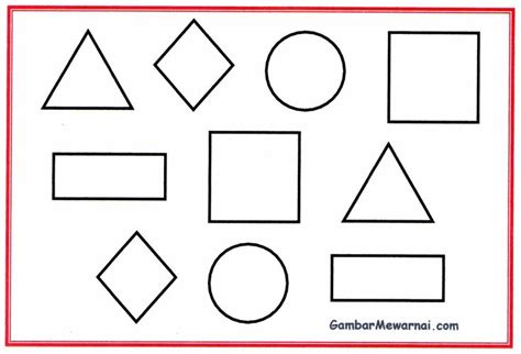 43.alat dan bahan untuk membuat patung dari bahan keras yaitu.44.memudahkan dalam mengontrol bentuk dari berbagai arah adalah fungsi dari. Mewarnai Bentuk Bangun Datar | Warna, Bentuk, Lembar kerja