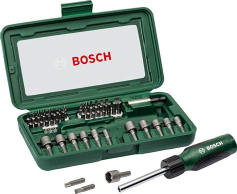 Bosch 46 Piece Screwdriver Bit Set With Hand Screwdriver Au