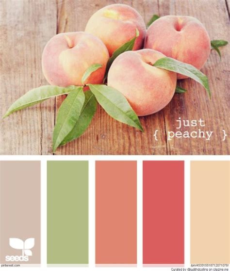 Peach Green Color Palettes Color Schemes Color Combos Colour Schemes
