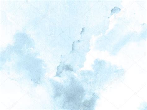 Watercolor Background Blue White Soft Pastel Ink Splatter Texture