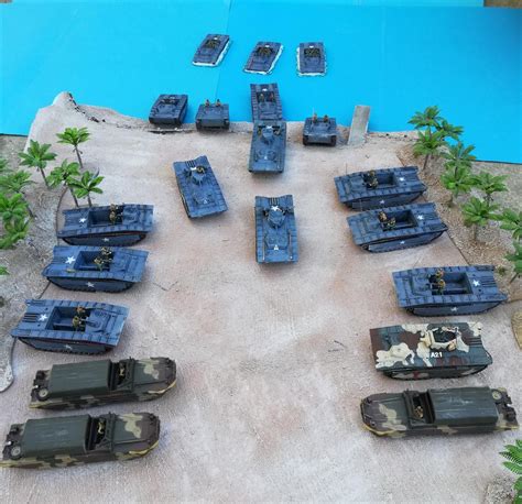 Jp Wargaming Place Rapid Fire War In The Pacific 20mm Usmc Amtracs