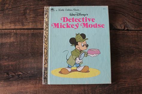 1985 Detective Mickey Mouse Pequeño Libro De Oro Libro Etsy