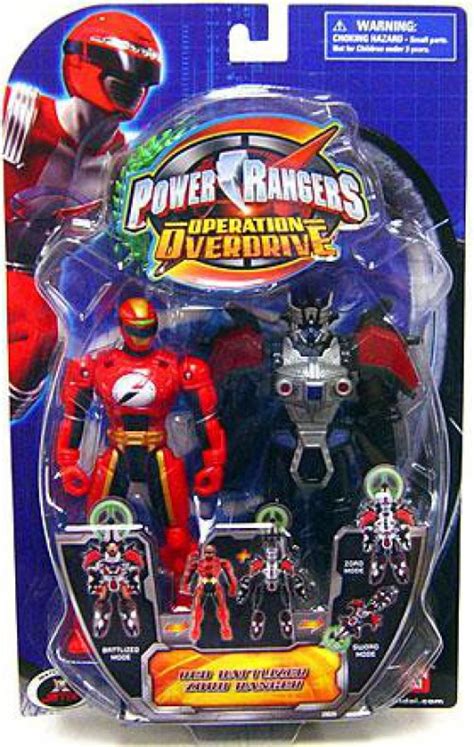 Power Rangers Operation Overdrive Red Battlized Zord Ranger Action