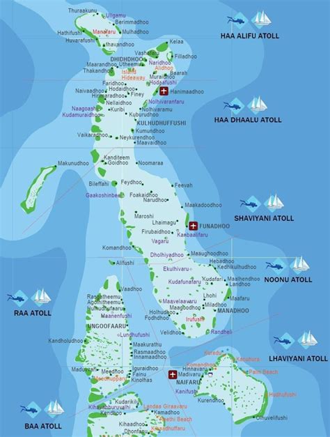 Mapa Maldív