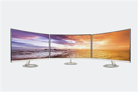 Asus 27 Inch Curved Frameless Ultra Thin Monitor Monitors Drop