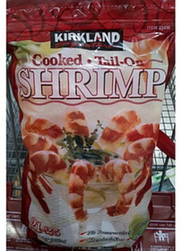 Kirkland Signature Farm Raised Cooked Shrimp Tail On Peeled Deveined
