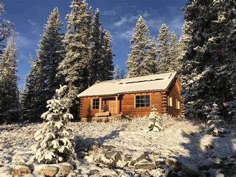 Log Cabin In The Snowy Mountains