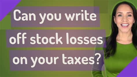 Can You Write Off Stock Losses On Your Taxes Youtube