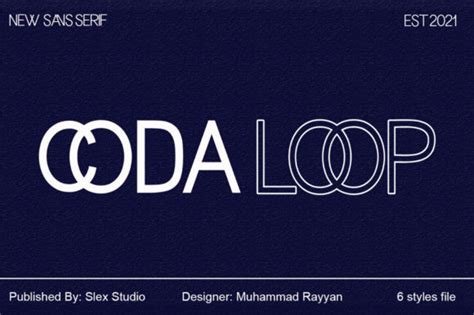 Coda Loop Font Free Font