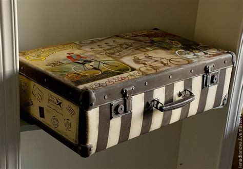 Новости Vintage Suitcase Decor Decoupage Suitcase Painted Suitcase