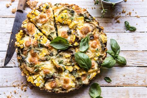 Cheesy Zucchini And Corn Pie Half Baked Harvest