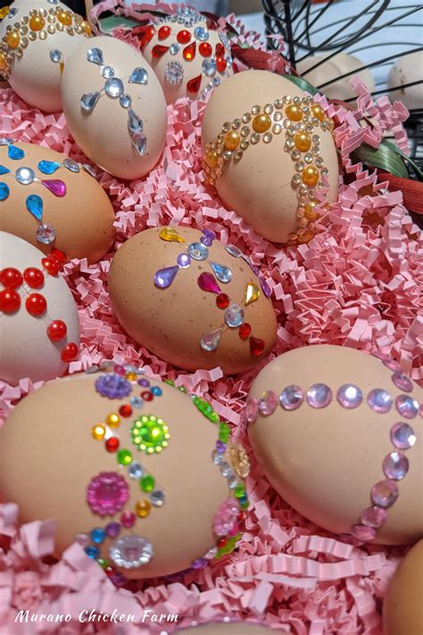 How To Decorate Rhinestone Easter Eggs Murano Chicken Farm