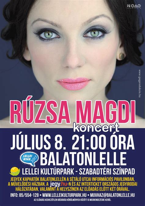 Magdi rúzsa was born on november 28, 1985 in vrbas, yugoslavia as magdolna rúsza. Rúzsa Magdi Koncert - | Jegy.hu
