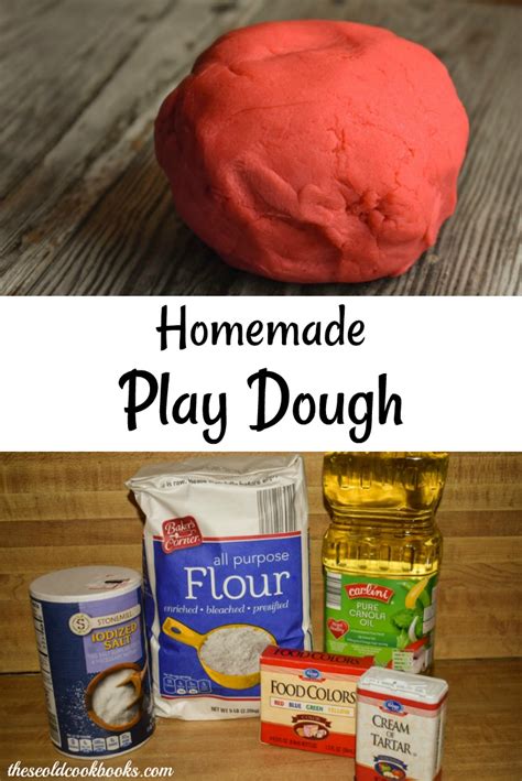 Homemade Play Dough Recipe These Old Cookbooks