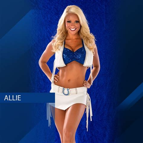 Colts Cheerleader Allie Never Quits The Blonde Side