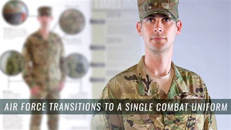 Air Force Transitions To A Single Combat Uniform Defense Logistics Agency News Article View