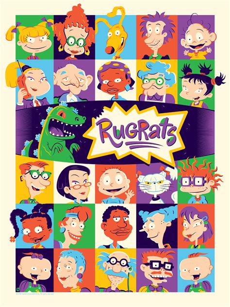 Rugrats Poster By Dave Perillo From Mondo Onsale Info Fondos De