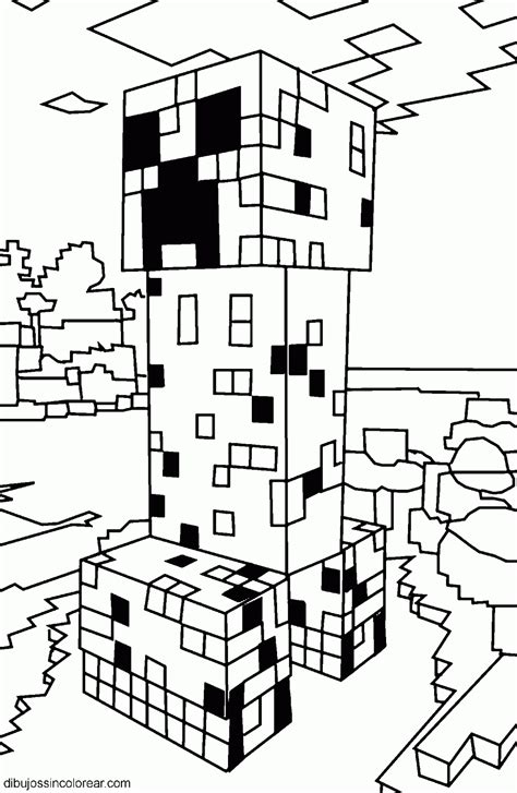 Steve De Minecraft Para Imprimir Y Pintar Minecraft Coloring Pages
