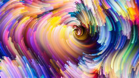 Wallpaper Colorful Painting Digital Art Abstract Sky Artwork